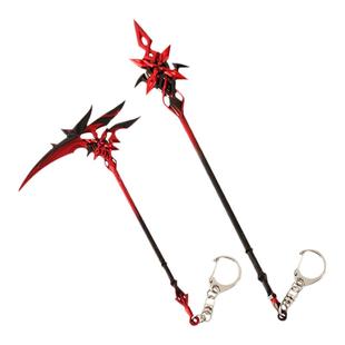 21cm仆人周边阿蕾奇诺镰刀赤月之形合金武器模型金属兵器玩具摆件