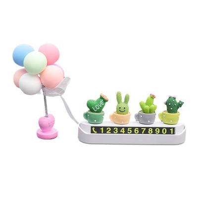 可爱临时停车号码牌汽车挪车卡