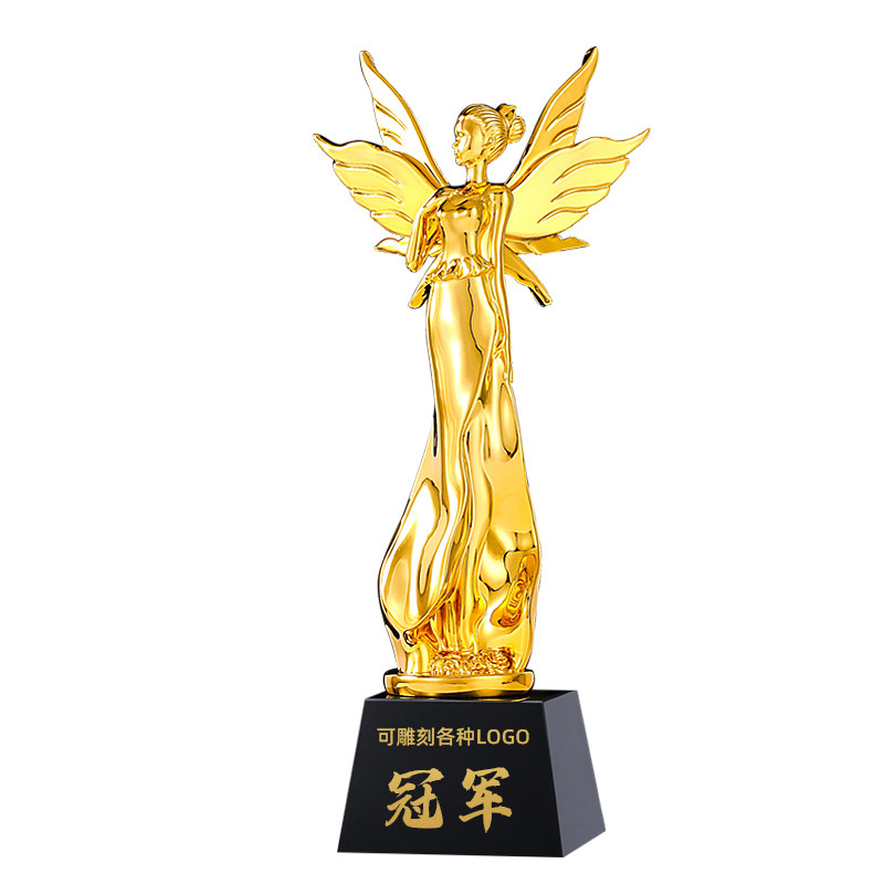 创意天使小金人奖杯定制定做送女神妈妈影后微商年会员工销冠嘉奖