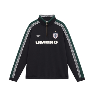 【鹿晗同款】umbro茵宝新款英格兰复古运动休闲宽松立领卫衣