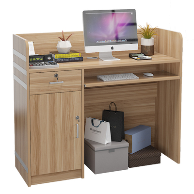 小型简约商用服装店美容院收银台