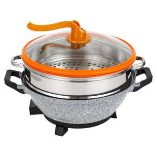 多功能电热锅养生锅真空锅无烟不粘锅黄金元宝电火锅麦饭石电炒锅