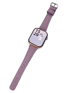 适用华为FIT4手表watchfit5pro荔枝纹真皮表带FIT3智能手环春夏4pro男女款FIT3代磁吸卡扣真皮质腕带链配件