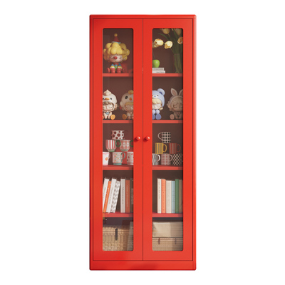 复古风防尘书柜书架客厅电视旁边