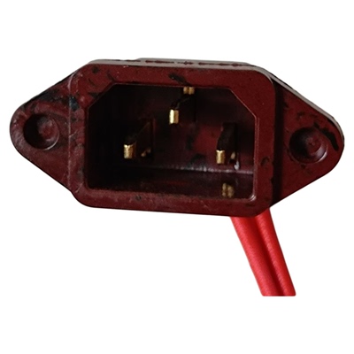 电热锅带线胶木插片座16A大功率