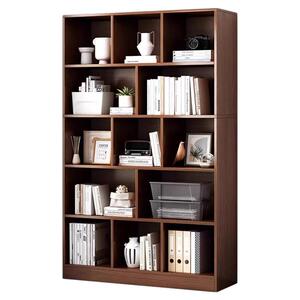 书架置物架落地家用储物柜客厅卧室靠墙收纳柜书橱柜一体整墙书柜