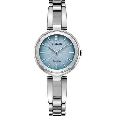 西铁城女表底盖刻字时尚光动能