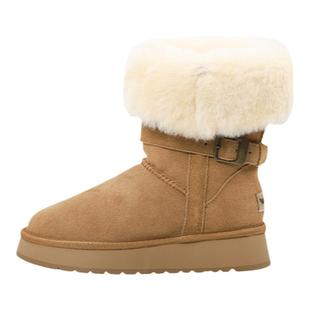 TGG团呱呱雪地靴女2025新款爆款U加绒保暖防寒滑厚底毛毛冬季棉鞋