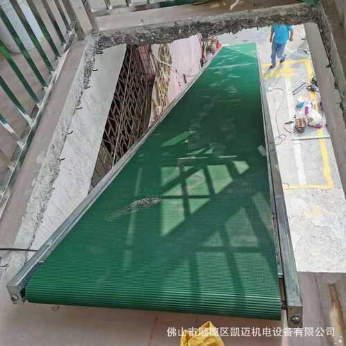 楼层皮带爬坡线上下货爬坡流水线可移动爬坡输送机小型皮带线