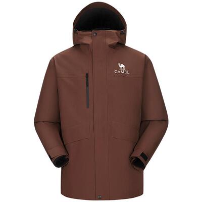 骆驼户外三合一岩野冲锋衣男女款防风防水外套进藏旅游徒步登山服