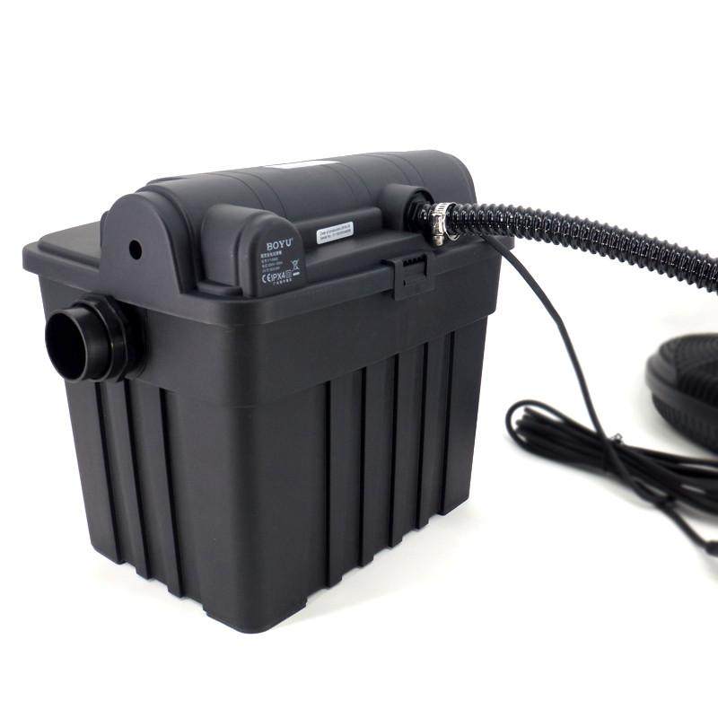 博宇大型鱼池过滤器过滤系统潜水泵室外水池外置户外循环过滤桶