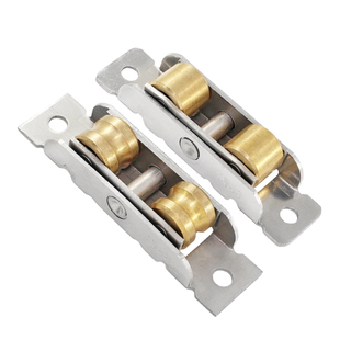 塑钢门窗滑轮玻璃移门轮子推拉窗户轨道滚轮88不锈钢轴承配件底部