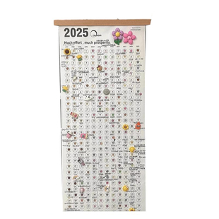 木质创意记事打卡日历一年一张倒计时学生台历计划表2026年新款卷轴挂历2027年历整单张挂墙打卡吵架日历家用