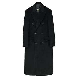 吴磊同款羊绒大衣男士中长款修身商务休闲秋冬季风衣毛呢外套过膝