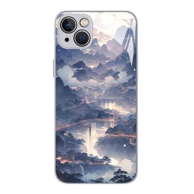 古风山水手机壳适用小米系列