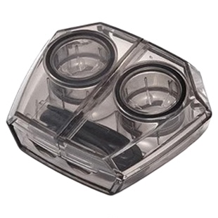 美瞳盒子高级感ins冷淡风隐形眼镜盒便携透明免拧盖伴侣收纳盒