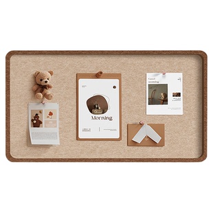 毛毡板墙贴高级感客厅玄关照片墙背景板羊毛粘组合相框创意墙面装饰软木留言板拍立得相片墙家庭相册墙文化墙