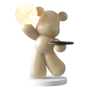 轻奢暴力熊客厅落地摆件玄关家居装饰品门店展厅公仔雕塑高级感