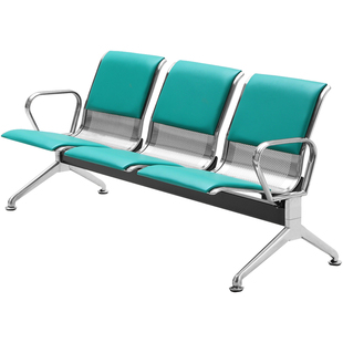 304不锈钢机场椅排椅三人位公共候车椅银行等候椅医院候诊椅车站