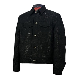 时着明暗交织福神型时装短夹克男士春秋新款美式街头休闲上衣外套