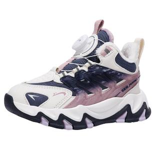 贵人鸟女童鞋2025冬季新款加绒大棉防滑保暖运动鞋大童女孩跑步鞋