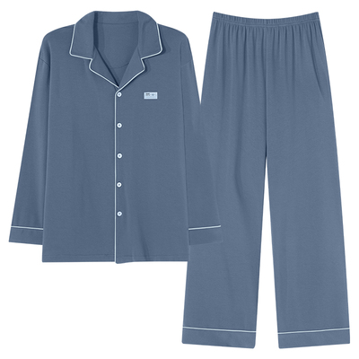 睡衣男款纯棉家居服套装宽松休闲