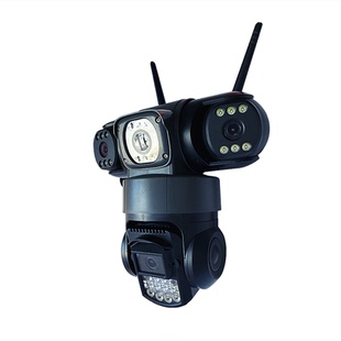 v380pro三镜头监控器海外高清夜视无线360度wifi家用室外4g摄像头