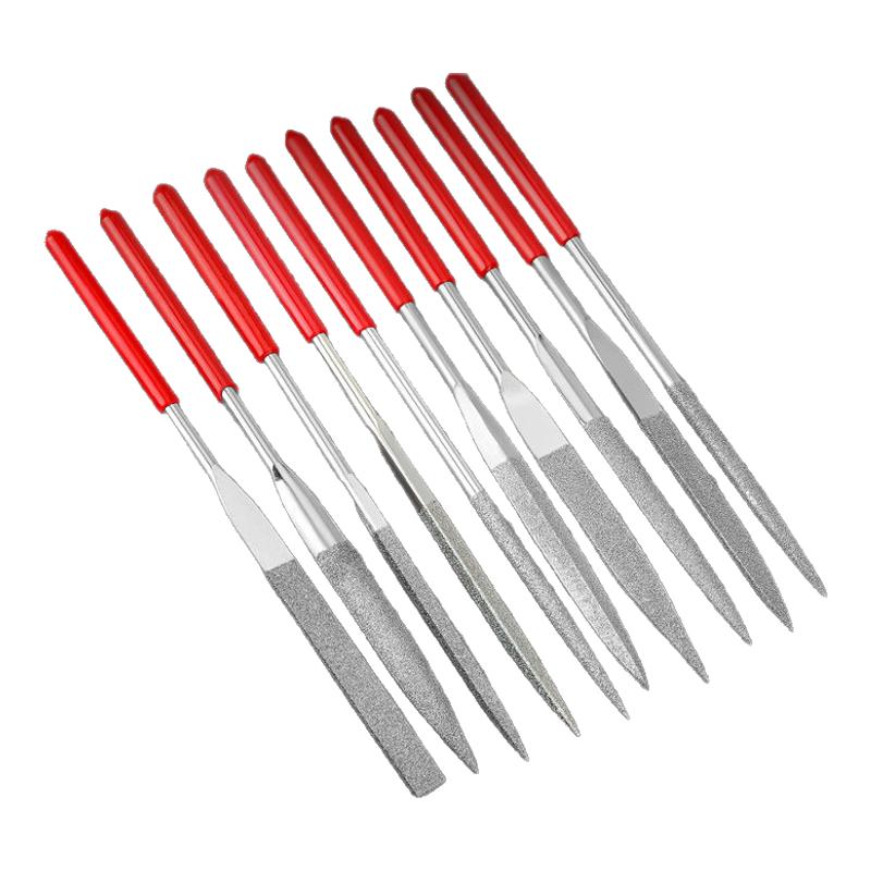 金刚石锉刀钢锉细合金什锦套装金属打磨修边工具三角半圆迷你整形