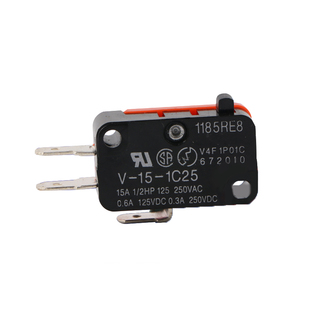 小型微动开关V-156-1C25 152 153 154微波炉155行程限位开关银点