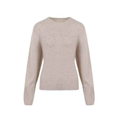 东黎山羊绒圆领针织毛衣