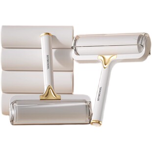 粘毛器滚筒沾毛纸滚轮衣服床上头发清洁神器可撕式替换纸粘毛滚刷