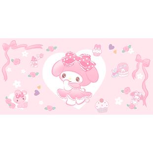 美乐蒂联名桌垫防水防油pvc桌布学生宿舍卡通免洗可擦写字台桌垫