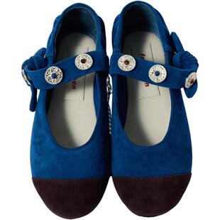 【2025秋冬新品】fafamoon设计师品牌 复古大丽花装饰玛丽珍鞋女