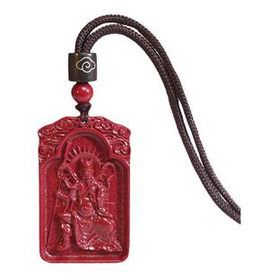 2026马年文哲大将军太岁挂件本命年马鼠牛兔鸡朱砂吊坠护身符项链