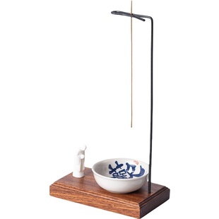 线香香插底座香薰炉倒挂香器家用室内檀香夹立香炉禅意创意点香托