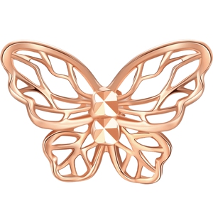 潮宏基FUN趣MINI森系红18K金耳钉玫瑰金耳环女耳饰单只礼物送礼F