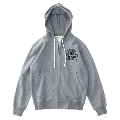 阿美咔叽重磅拉链连帽卫衣纯棉