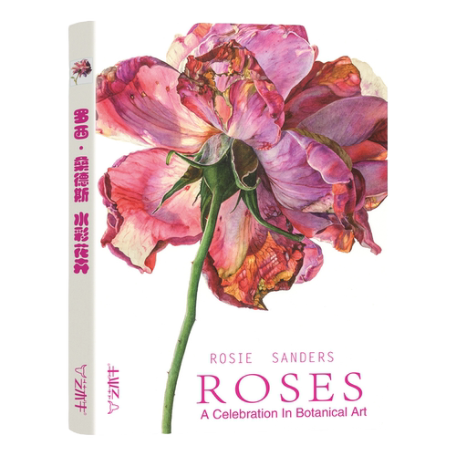 罗西·桑德斯水彩花卉明信片临摹卡片32张高清画作文创留言卡油画作品唯美文艺小清新精美卡片创意礼物世界名画新年贺卡片