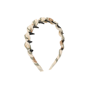 SHINE萱子饰品优雅编织条纹齿梳发箍高颅顶神器甜美发卡早春新款