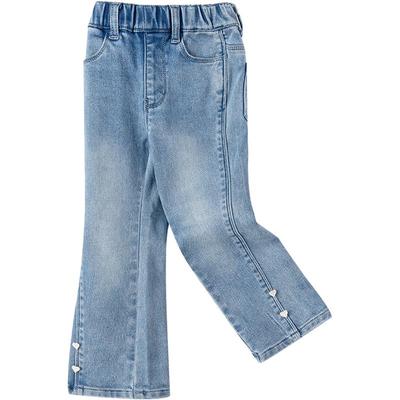 巴拉巴拉女童加绒牛仔裤宝宝裤子