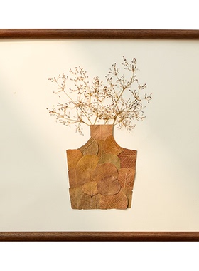 电表箱装饰画易安装中式实木画框
