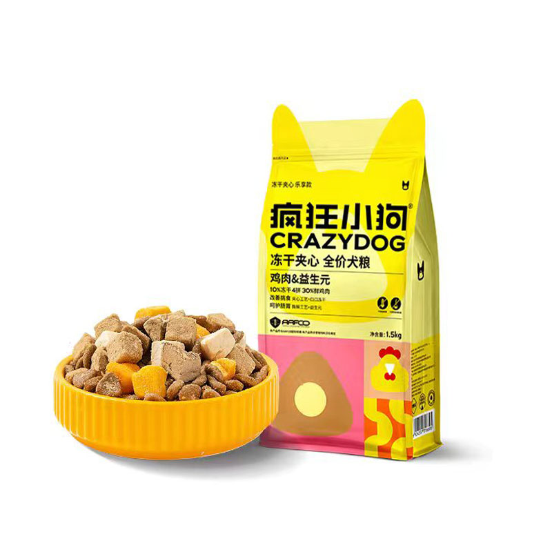 疯狂拼派狗粮幼犬通用型冻干