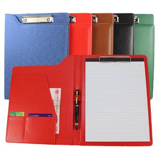 A4加厚多功能文件夹 商务办公文件板夹子皮质销售夹资料收纳本文件审阅夹签约本 会议书写夹板 呈阅夹 可定制