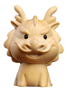 小叶黄杨木祥龙生肖龙年摆件