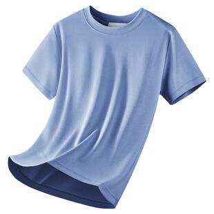 「80S高密液氨三防T」2026夏季新款短袖T恤男纯棉纯白色高端凉感