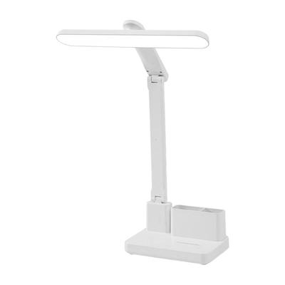 旋转头折叠带笔筒支架充插电台灯学生学习护眼LED宿舍三档调节