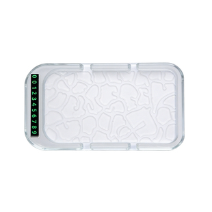 汽车双卡槽可放置两部手机耐高温临时号码支架中控台防滑垫通用