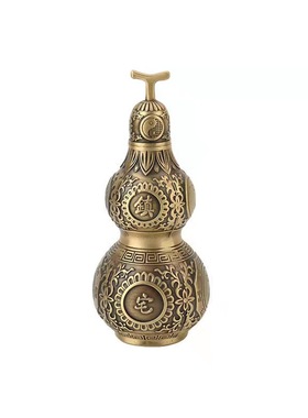 铜精工客厅卧室平安开盖空心葫芦