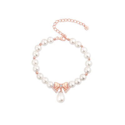 SIMPLEJOYS幻梦蝴蝶结珍珠手链女