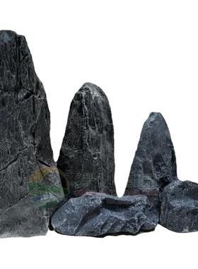 玻璃钢仿真石头枯山水造景园林假山石家居饰品户外庭院装饰石摆件